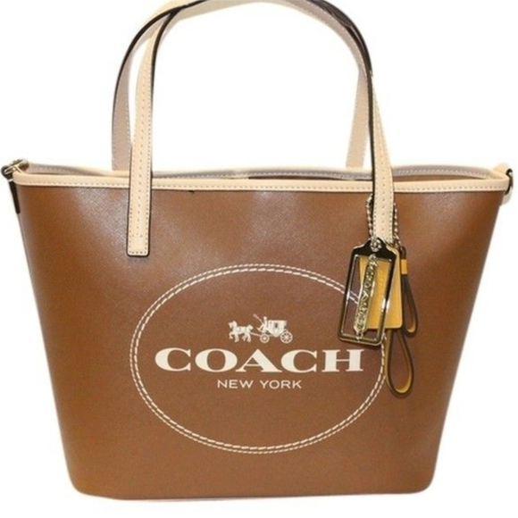 Coach Handbags - Coach Brown Leather Market Metro Tote